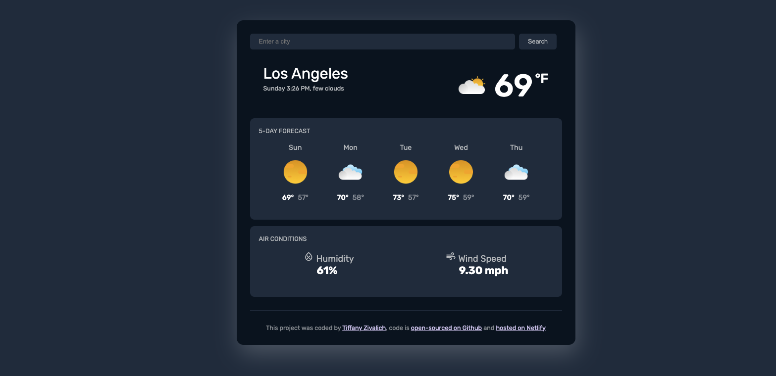 Weather App preview